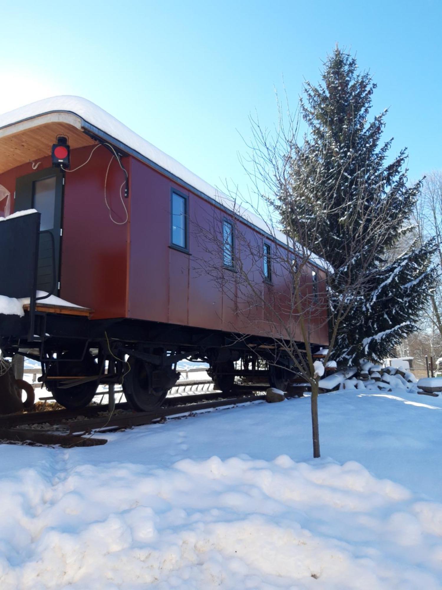 Eisenbahnromantik Im Urlaub Heinsdorfergrund Eksteriør bilde